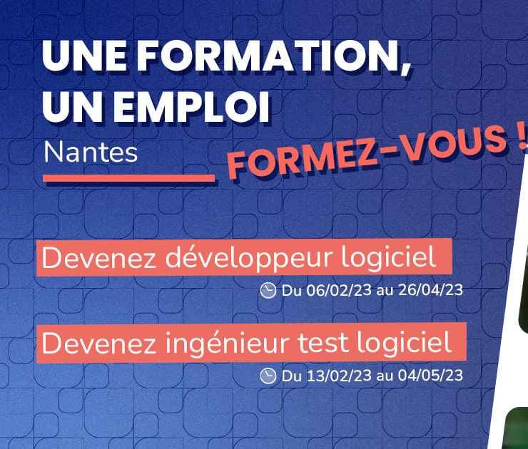 Ingénieur test logiciel/développeur logiciel 3 mois = 1 emploi POEI